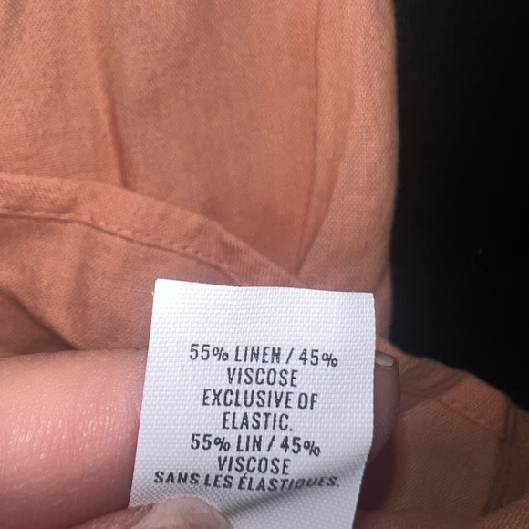 Aerie Coral Corset Linen Blend mini dress size XS GUC* - Picture 8 of 10